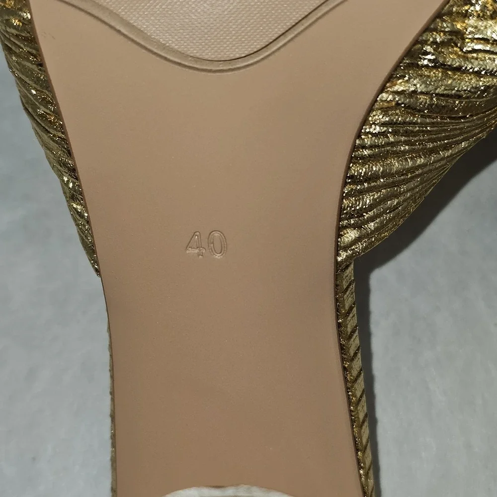 NWOB MICIFA Bow Knot Heeled Sandals Open Toe High Block Chunky Heel Sz 9 EU 40